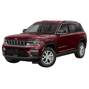 Trim Illusion - Gloss Black Patented Snap-on W/Tape Patented Door Handle Cover 21-23 Jeep Grand Cherokee L Works over Keyless Sensors 4 PCS