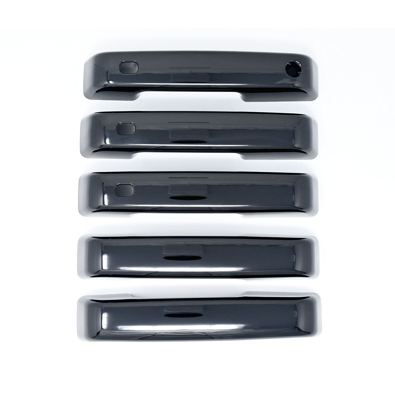 Trim Illusion - Gloss Black Patented Snap-on W/Tape Patented Door Handle Cover 21-24 Ford Bronco W/ Smart Key 5 PCS