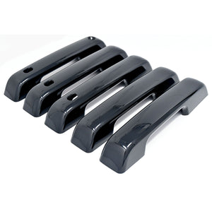 Trim Illusion - Gloss Black Patented Snap-on W/Tape Patented Door Handle Cover 21-24 Ford Bronco W/ Smart Key 5 PCS