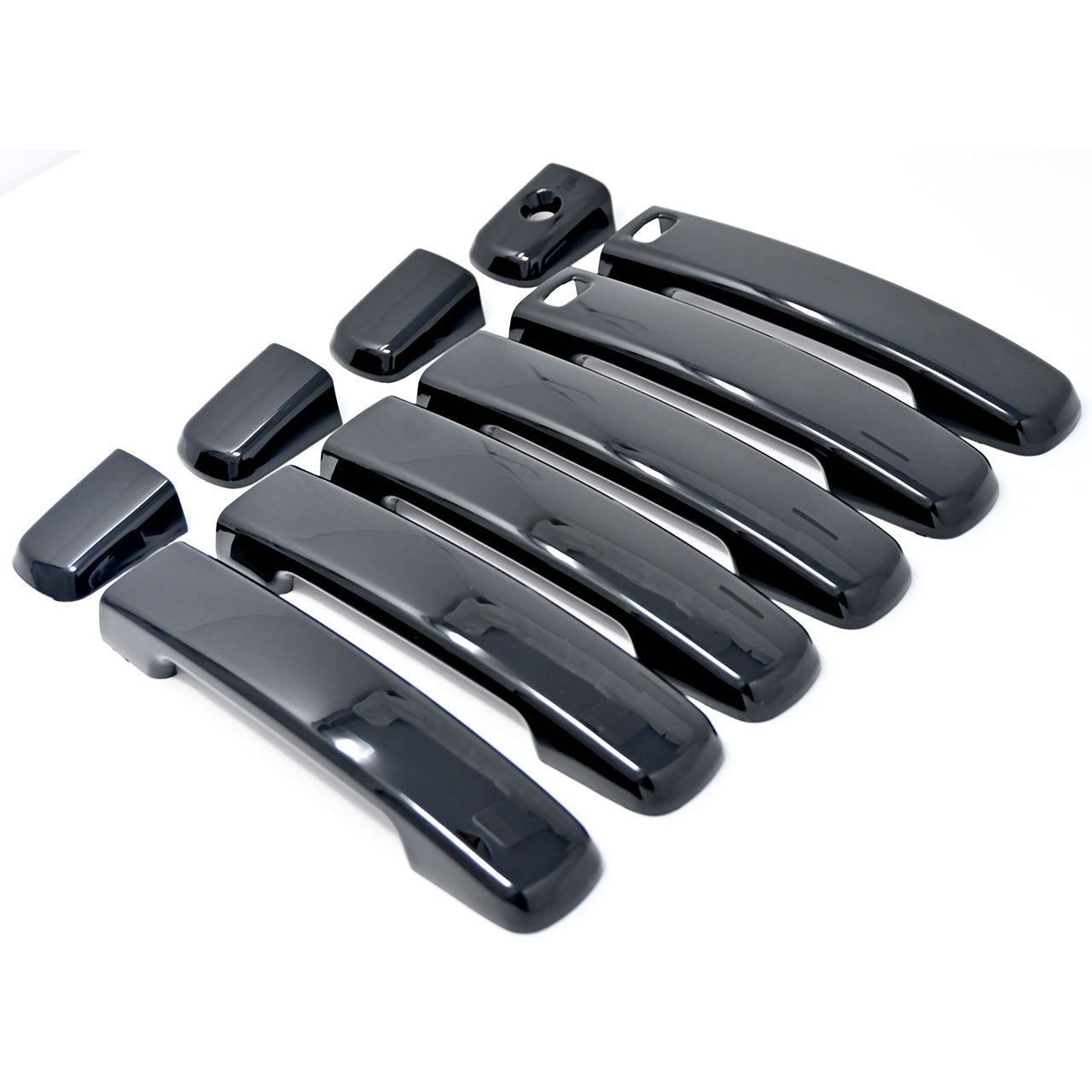 Trim Illusion - Gloss Black Patented Door Handle Cover 04-08 Nissan Maxima, 04-12 Nissan Sentra, 05-23 Nissan Frontier, 07-12 Nissan Altima W/ or W/O Smart Key 10 PCS