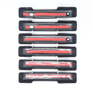 Trim Illusion - Gloss Black Patented Snap-on W/Tape Patented Door Handle Cover 21-24 Ford F-150, 23-24 Ford F-250 Super Duty/F-350 Super Duty W/ or W/O Smart Key 6 PCS