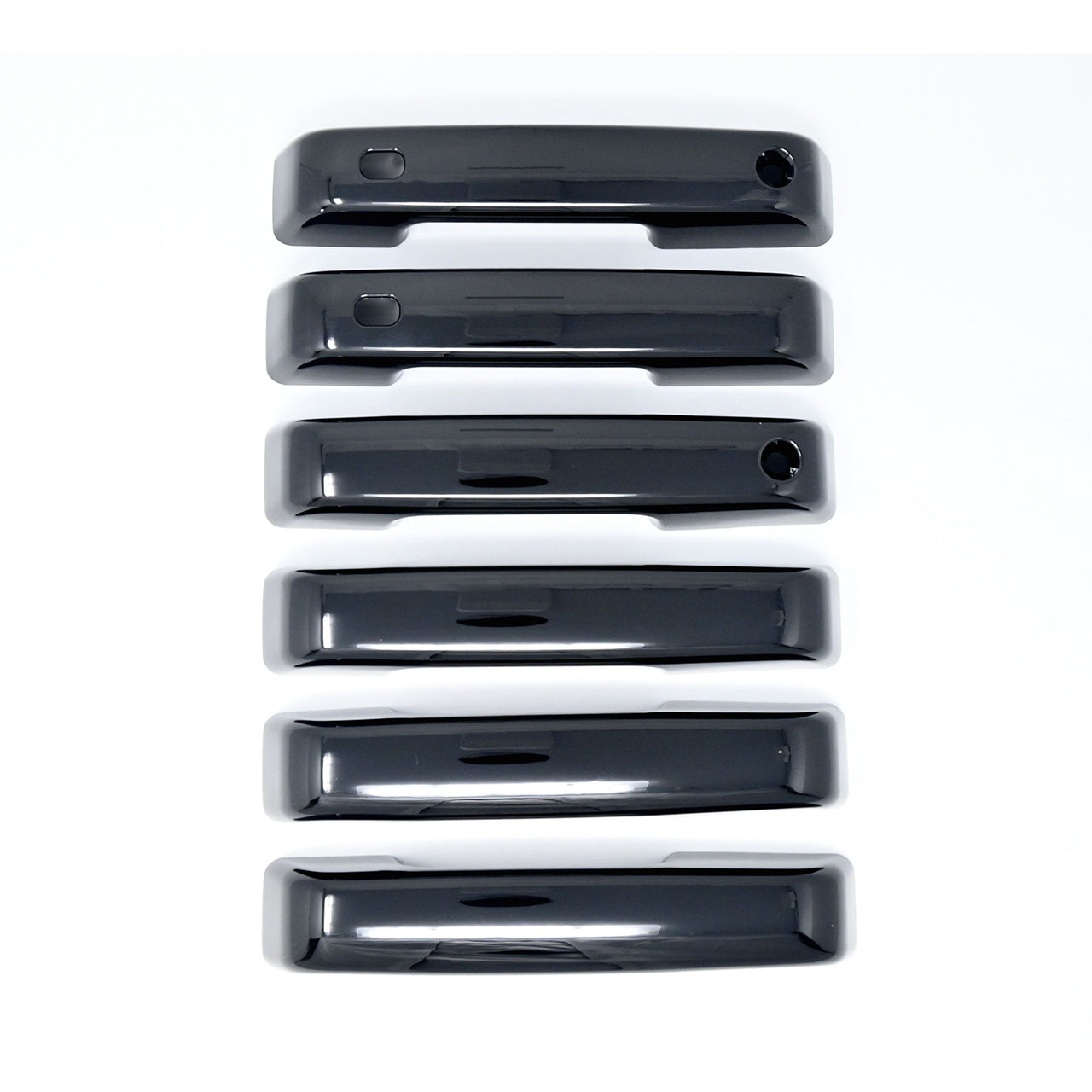 Trim Illusion - Gloss Black Patented Snap-on W/Tape Patented Door Handle Cover 21-24 Ford F-150, 23-24 Ford F-250 Super Duty/F-350 Super Duty W/ or W/O Smart Key 6 PCS