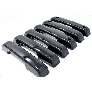 Trim Illusion - Gloss Black Patented Snap-on W/Tape Patented Door Handle Cover 21-24 Ford F-150, 23-24 Ford F-250 Super Duty/F-350 Super Duty W/ or W/O Smart Key 6 PCS