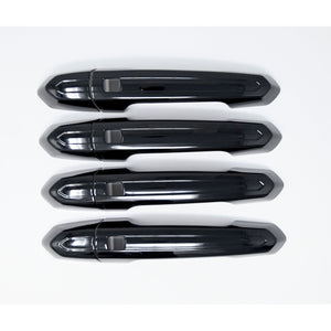 Trim Illusion -  Gloss Black Patented Snap-on W/Tape Patented Door Handle Cover 15-19 Cadillac ATS/CTS, 16-20 Cadillac CT6, 19-24 Cadillac XT4, 20-24 Cadillac XT6/XT5/CT4, 17-19 Cadillac XTS All doors W/Smart key 8 PCS