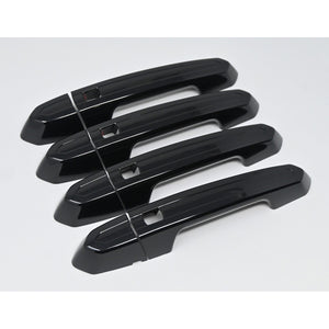 Trim Illusion -  Gloss Black Patented Snap-on W/Tape Patented Door Handle Cover 15-19 Cadillac ATS/CTS, 16-20 Cadillac CT6, 19-24 Cadillac XT4, 20-24 Cadillac XT6/XT5/CT4, 17-19 Cadillac XTS All doors W/Smart key 8 PCS