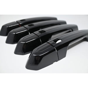 Trim Illusion -  Gloss Black Patented Snap-on W/Tape Patented Door Handle Cover 15-19 Cadillac ATS/CTS, 16-20 Cadillac CT6, 19-24 Cadillac XT4, 20-24 Cadillac XT6/XT5/CT4, 17-19 Cadillac XTS All doors W/Smart key 8 PCS