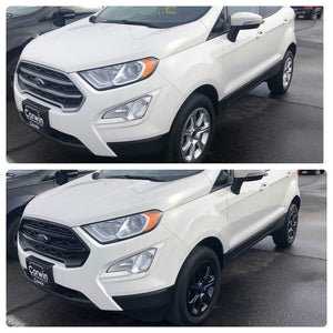 Trim Illusion - Gloss Black Tape-on Patented Grille Overlay 18-22 Ford EcoSport 3 PCS
