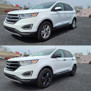 Trim Illusion - Gloss Black Tape-on Patented Grille Overlay 15-18 Ford Edge Does not fit grille with Camera 1 PC