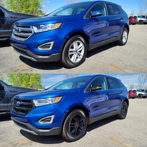 Trim Illusion - Gloss Black Tape-on Patented Grille Overlay 15-18 Ford Edge Does not fit grille with Camera 1 PC