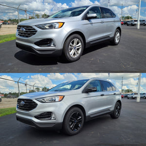 Trim Illusion - Gloss Black Patented Snap-on W/Tape Patented Grille Overlay 19-22 Ford Edge SE/SEL Does not fit grille with Camera 1 PC