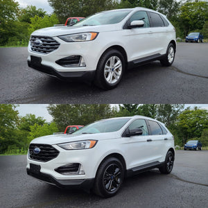 Trim Illusion - Gloss Black Patented Snap-on W/Tape Patented Grille Overlay 19-22 Ford Edge SE/SEL Does not fit grille with Camera 1 PC
