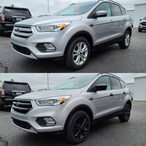 Trim Illusion - Gloss Black Patented Snap-on W/Tape Patented Door Handle Cover 12-18 Ford Focus, 12-19 Ford Escape, 13-18 Ford C-Max, 14-19 Ford Transit Connect W/ or W/O Smart Key 10 PCS