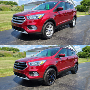 Trim Illusion - Gloss Black Patented Snap-on W/Tape Patented Door Handle Cover 12-18 Ford Focus, 12-19 Ford Escape, 13-18 Ford C-Max, 14-19 Ford Transit Connect W/ or W/O Smart Key 10 PCS