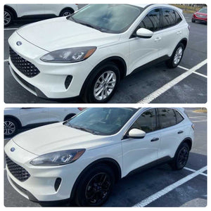 Trim Illusion - Gloss Black Patented Snap-on W/Tape Patented Door Handle Cover 20-24 Ford Escape Works over Keyless Sensors 4 PCS