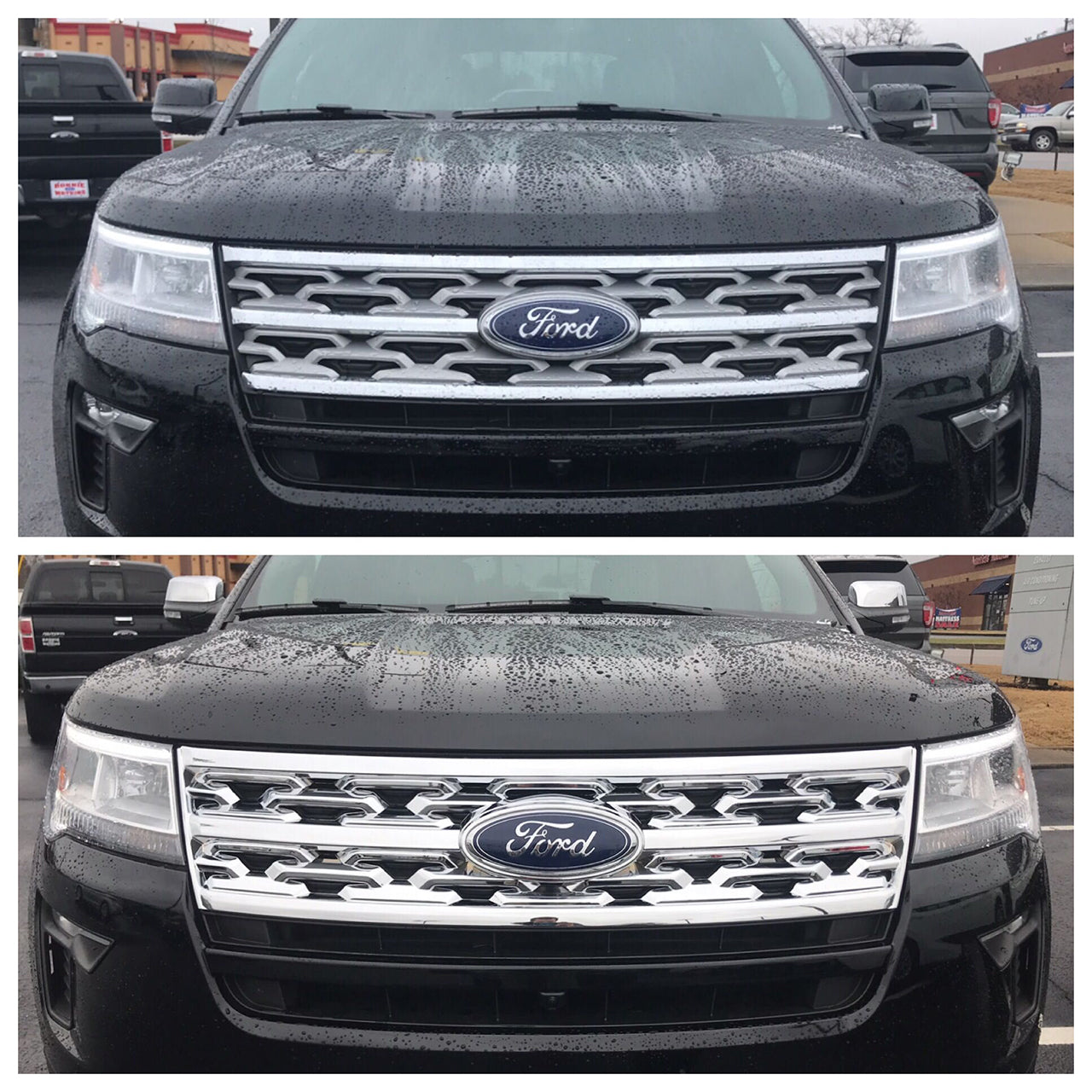 Trim Illusion - Chrome Tape-on Patented Grille Overlay 18-19 Ford Explorer ONLY FOR XLT/LIMITED 1 PC