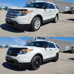 Trim Illusion - Gloss Black Tape-on Patented Grille Overlay 11-15 Ford Explorer Does Not Fit Sport 3 PCS