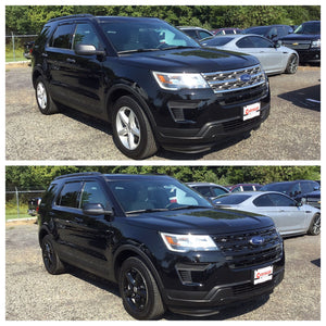 Trim Illusion - Gloss Black Tape-on Patented Grille Overlay 18-19 Ford Explorer Base/XLT/Limited 1 PC