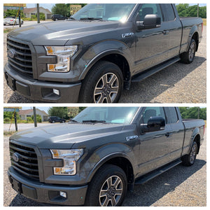 Trim lllusion - Gloss Black Tape-on Patented Grille Overlay 15-17 Ford F-150 XLT 4 PCS