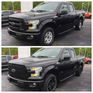Trim Illusion -  Gloss Black Tape-on Patented Grille Overlay 15-17 Ford F-150 XL 1 PC