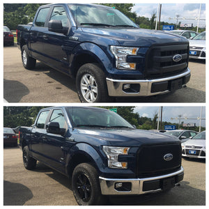 Trim Illusion -  Gloss Black Tape-on Patented Grille Overlay 15-17 Ford F-150 XL 1 PC