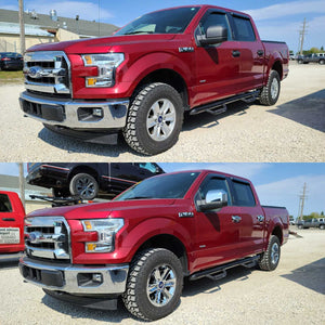 Trim Illusion - Chrome Patented Snap-on W/Tape Patented Door Handle Cover 15-20 Ford F-150, 17-22 Ford F-250 Super Duty/F-350 Super Duty W/ or W/O Smart Key 6 PCS
