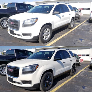 Trim Illusion - Gloss Black Tape-on Patented Door Handle Cover 07-16 GMC Acadia, 11-17 GMC Terrain, 08-12 Chevrolet Malibu, 09-17 Chevrolet Traverse, 10-17 Chevrolet Equinox No Smart Key 8 PCS
