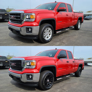 Trim Illusion - Gloss Black Tape-on Patented Grille Overlay 14-15 GMC Sierra 1500 Base/SLE/SLT 3 PCS
