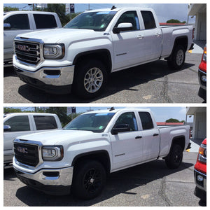 Trim Illusion - Gloss Black Patented Snap-on W/Tape Patented Door Handle Cover for Chevrolet/GMC Models 8 PCS (DH6226BLK)