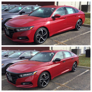 Trim Illusion - Gloss Black Tape-on Patented Grille Overlay 18-20 Honda Accord 3 PCS