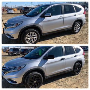 Trim Illusion - Gloss Black Tape-on Patented Door Handle Cover 14-16 Honda CR-V, 14-15 Honda Civic W/ or W/O Smart Key 8 PCS