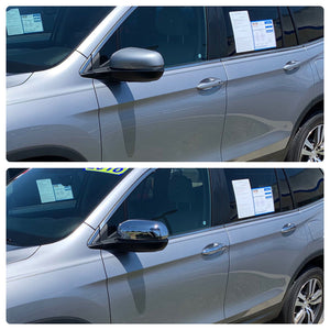 Trim Illusion - Chrome Patented Snap-on W/Tape Patented Door Handle Cover 16-22 Honda Pilot, 17-24 Honda Ridgeline, 17-21 Honda Clarity, 19-24 Honda Passport W/ or W/O Smart Key 10 PCS