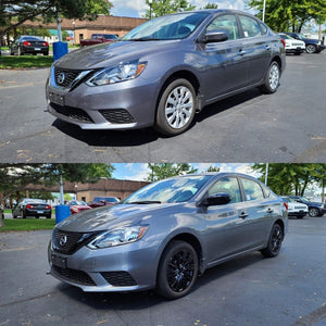 Trim Illusion - Gloss Black Tape-on Patented Grille Overlay 16-19 Nissan Sentra 1 PC