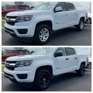 Trim Illusion - Gloss Black Patented Snap-on W/Tape Patented Door Handle Cover 15-22 Chevrolet Colorado, 15-22 GMC Canyon No Smart Key 8 PCS