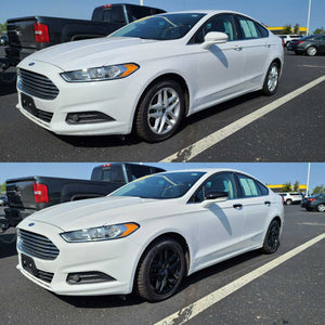 Trim Illusion - Gloss Black Patented Snap-on W/Tape Patented Door Handle Cover 13-20 Ford Fusion, 15-24 Ford Edge Works over Keyless Sensors 8 PCS