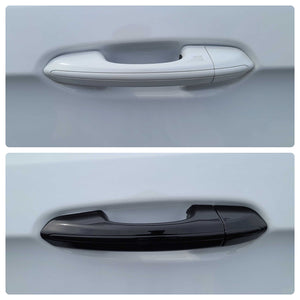 Trim Illusion - Gloss Black Patented Snap-on W/Tape Patented Door Handle Cover 13-20 Ford Fusion, 15-24 Ford Edge Works over Keyless Sensors 8 PCS