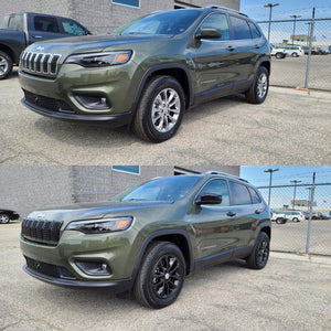 Trim Illusion -  Gloss Black Tape-on Patented Grille Overlay 19-23 Jeep Cherokee 7 PCS