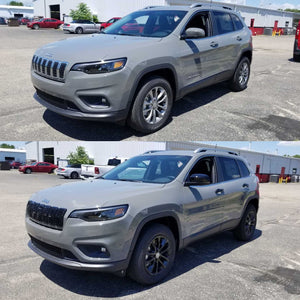 Trim Illusion - Top Gloss Black Tape-on Mirror Cover 14-23 Jeep Cherokee, 17-23 Jeep Compass 2 PCS
