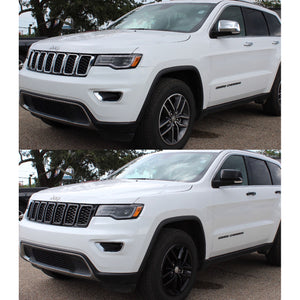 Trim Illusion - Top Gloss Black Tape-on Mirror Cover 11-21 Jeep Grand Cherokee, 2022 Jeep Grand Cherokee WK, 11-24 Dodge Durango 2 PCS