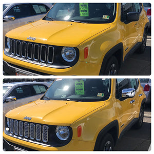 Trim Illusion - Chrome Tape-on Patented Door Handle Cover 15-23 Jeep Renegade No Smart Key 8 PCS