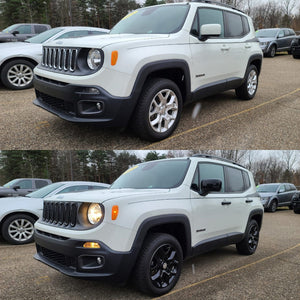 Trim Illusion - Gloss Black Tape-on Patented Grille Overlay 15-19 Jeep Renegade Sport/Limited/Latitude 7 PCS