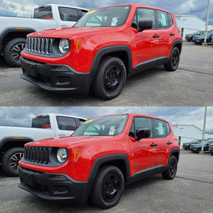 Trim Illusion - Gloss Black Tape-on Patented Grille Overlay 15-19 Jeep Renegade Sport/Limited/Latitude 7 PCS