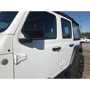 Trim Illusion - Gloss Black Patented Snap-on W/Tape Patented Door Handle Cover 18-23 Jeep Wrangler, 20-23 Jeep Gladiator No Smart Key 10 PCS