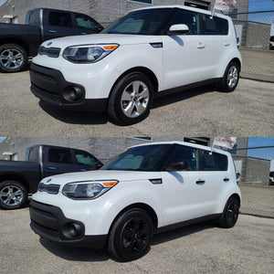 Trim Illusion - Gloss Black Patented Snap-on W/Tape Patented Door Handle Cover 14-19 Kia Soul No Smart Key 8 PCS