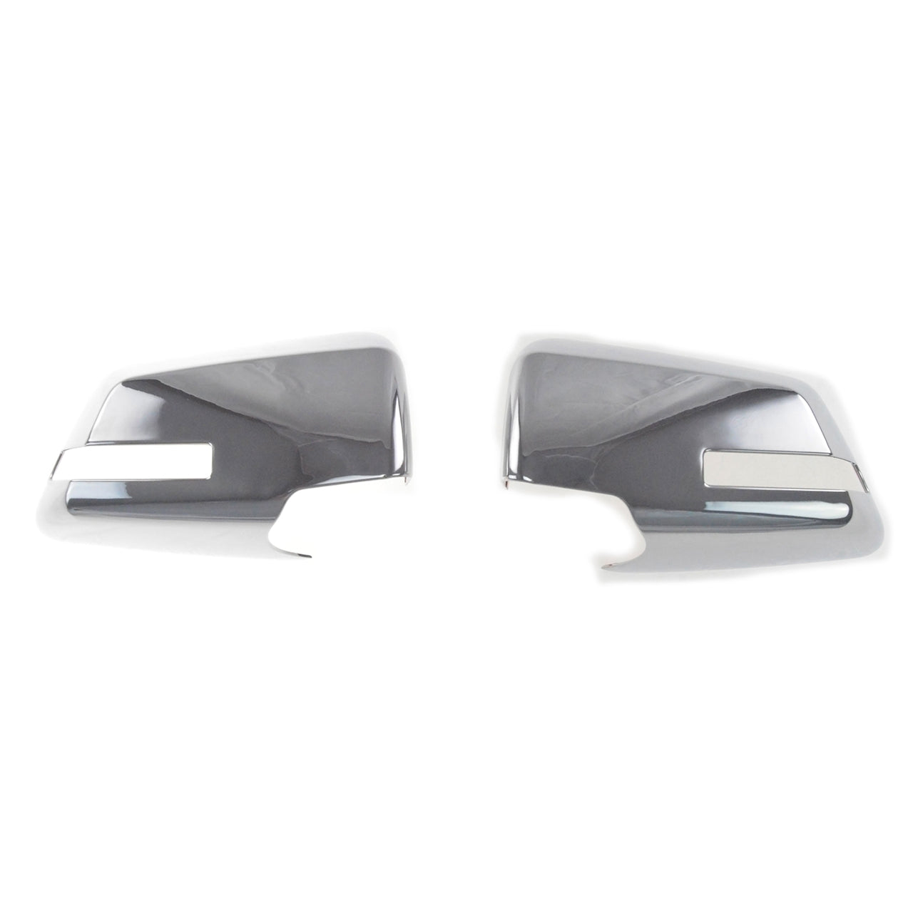 Trim Illusion - With Signal Cutout Option Full Chrome Tape-on Mirror Cover 09-16 GMC Acadia, 09-17 Chevrolet Traverse 4 PCS