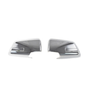 Trim Illusion - With Signal Cutout Option Full Chrome Tape-on Mirror Cover 09-16 GMC Acadia, 09-17 Chevrolet Traverse 4 PCS