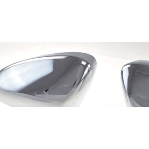 Trim Illusion - No Turn Signal Top Chrome Tape-on Mirror Cover 13-20 Ford Fusion 2 PCS