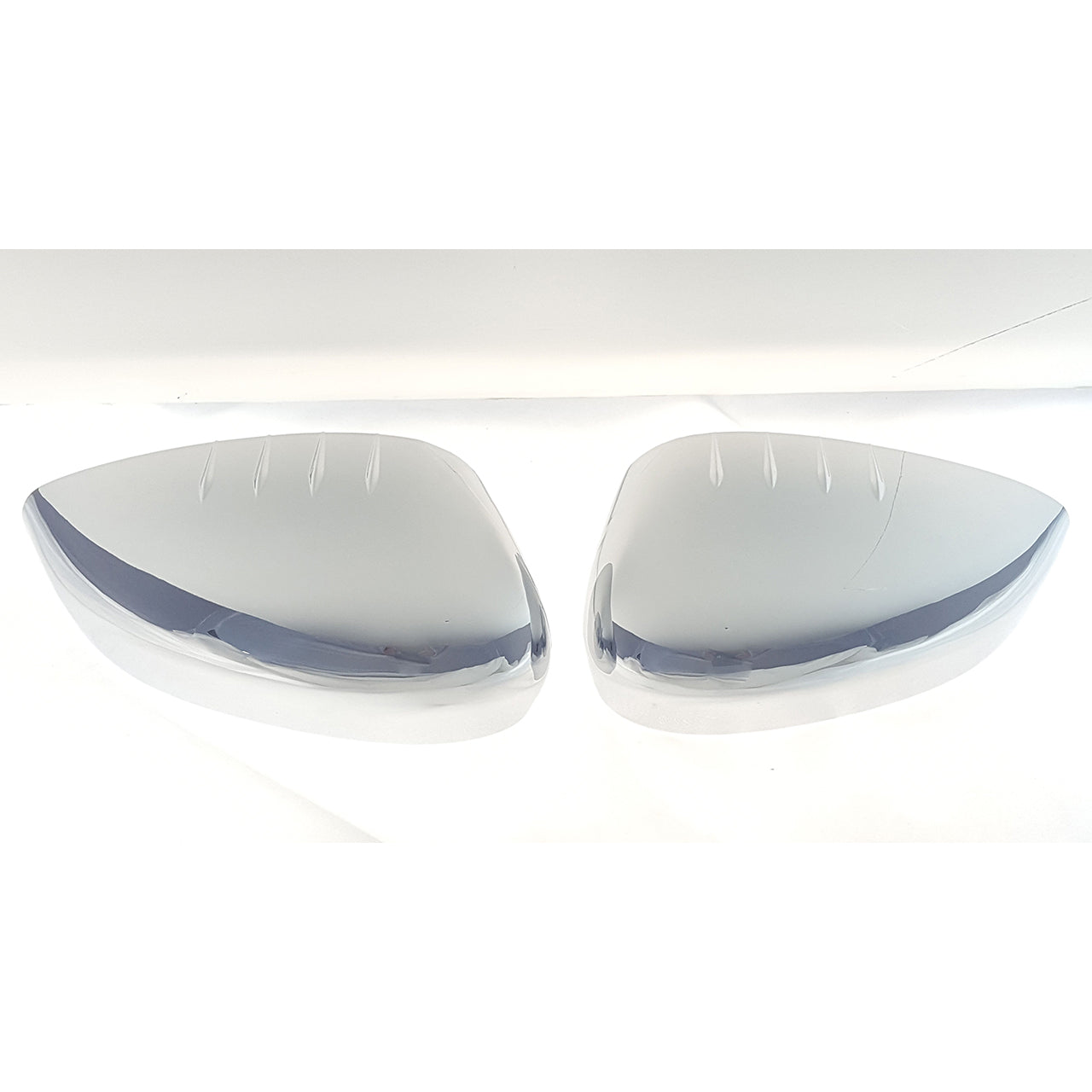 Trim Illusion - No Turn Signal Top Chrome Tape-on Mirror Cover 11-19 Ford Fiesta 2 PCS