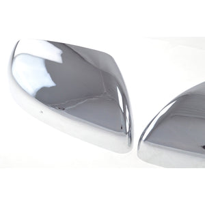 Trim Illusion - No Turn Signal Top Chrome Tape-on Mirror Cover 15-24 Ford Edge 2 PCS