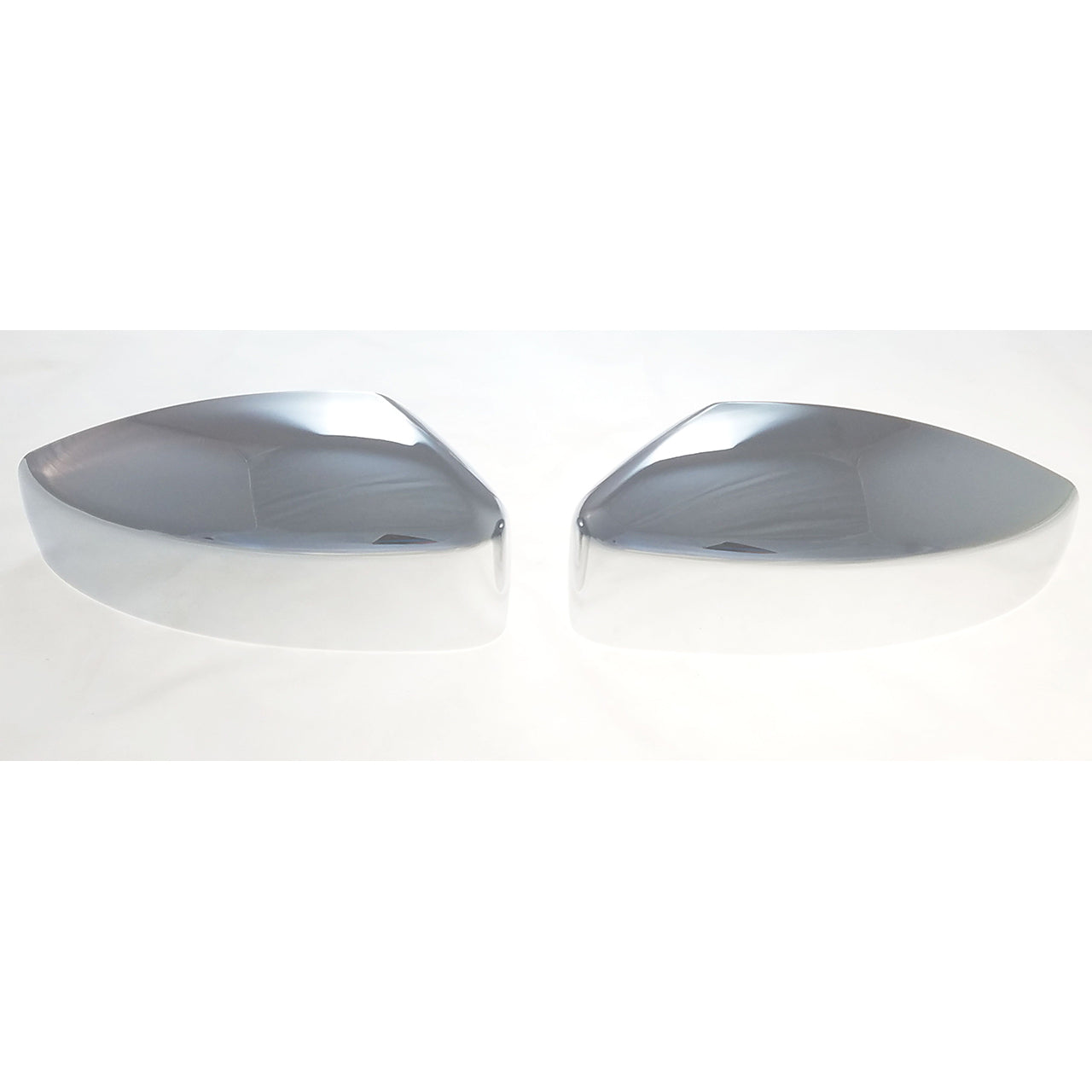 Trim Illusion - No Turn Signal Top Chrome Tape-on Mirror Cover 17-19 Ford Escape 2 PCS