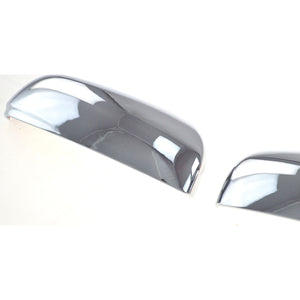 Trim Illusion - No Turn Signal Top Chrome Tape-on Mirror Cover 16-22 Honda Pilot, 17-24 Honda Ridgeline, 19-24 Honda Passport 2 PCS